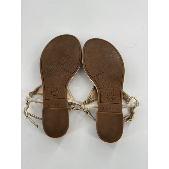 Sam & Libby Thong Sandal With Ankle Strap Size 7.5 - Picture 4 of 5